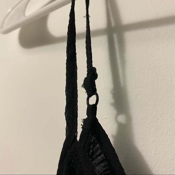 Black Ruffled Tank Top - Picture 3 of 6